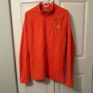 The North Face Vibrant Orange Zip-Up Fleece
